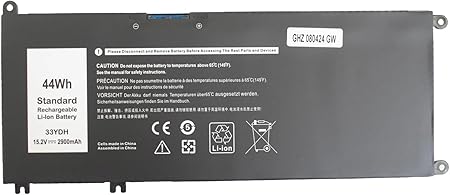 Laptop Battery 33YDH(15.2V,2900mAh,44Wh) Compatible with Dell Inspiron 17 7000 7778 7779 7786 7773 15 7577 G3 3579 3779 G5 5587 G7 7588 Latitude 13 3380 14 3490 15 3590 3580